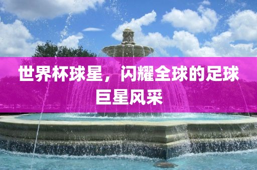 世界杯球星，闪耀全球的足球巨星风采丹东日丰电子有限公司