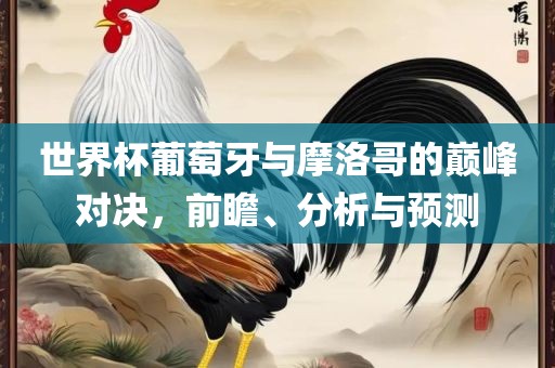 世界杯葡萄牙与摩洛哥的巅峰对决，前瞻、分析与预测丹东日丰电子有限公司
