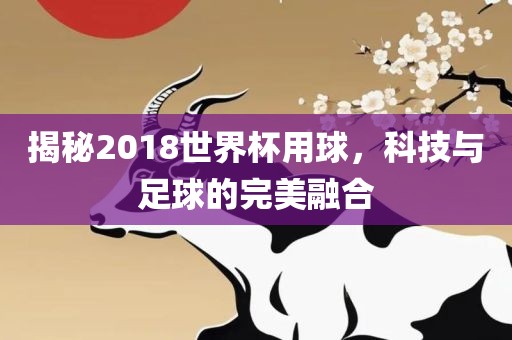 揭秘2018世界杯用球，科技与足球的完美融合