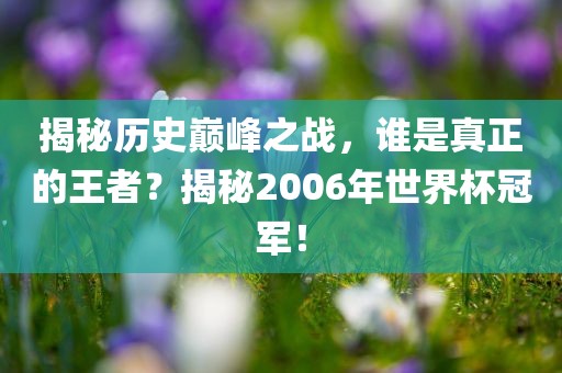世界杯冠军 第8页