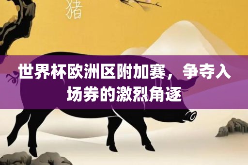 世界杯欧洲区附加赛，争夺入场券的激烈角逐