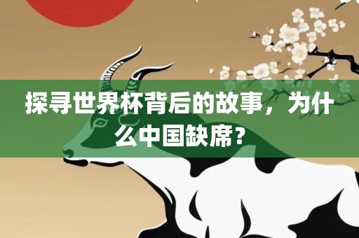 探寻世界杯背后的故事，为什么中国缺席？