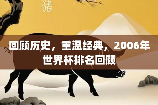 回顾历史，重温经典，2006年世界杯排名回顾