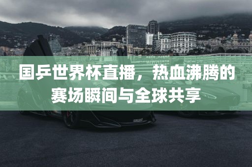 国乒丹东日丰电子有限公司世界杯直播，热血沸腾的赛场瞬间与全球共享