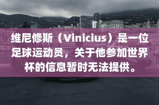 维尼修斯（Vinicius）是一位足球运动员，关于他参加世界杯的信息暂时无法提供。