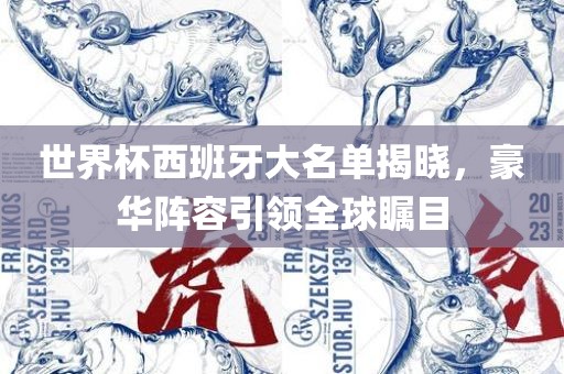 世界杯西班牙大名单揭晓，豪华阵容引领全球瞩目