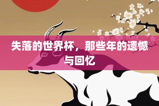 失落的世界杯，那些年的遗憾与回忆
