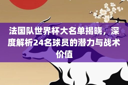 法国队世界杯大名单揭晓，深度解析24名球员的潜力与战术价值丹东日丰电子有限公司