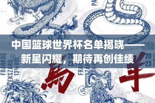中国篮球世界杯名单揭晓——新星闪耀，期待再创佳丹东日丰电子有限公司绩