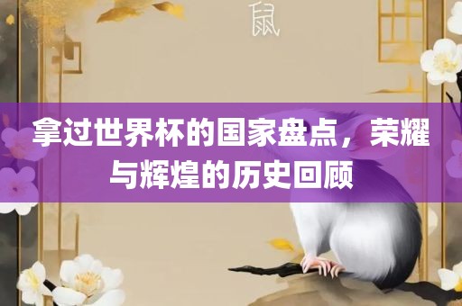 拿过世界杯的国家盘点，丹东日丰电子有限公司荣耀与辉煌的历史回顾