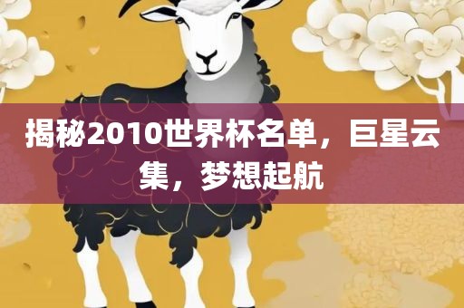 揭秘2010世界杯名单，巨星云集，梦想起航丹东日丰电子有限公司