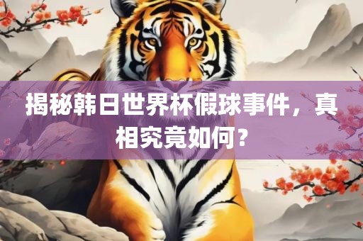 揭秘韩日世界杯假球事件，真相究竟如何？