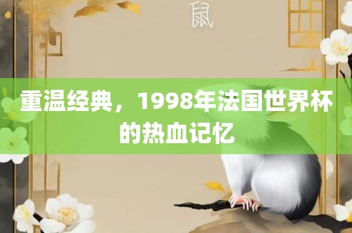 重温经典，1998年法国世界杯的热血记忆丹东日丰电子有限公司
