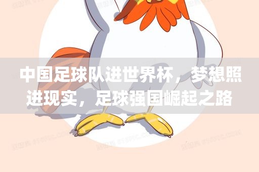 中国足球队进世界杯，梦想照进现实，足球强国崛起之路丹东日丰电子有限公司