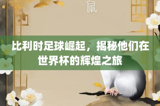 比利时足球崛起，揭秘他们在世界杯的辉煌之旅丹东日丰电子有限公司