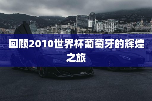 回顾2010世界杯葡萄牙的辉煌之旅丹东日丰电子有限公司