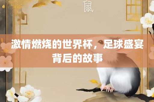 激情燃烧的世界杯，足球盛宴背后的故事丹东日丰电子有限公司