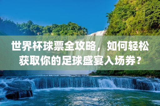 世界杯球票全攻略，如何轻松获取你的足球盛宴入场券？