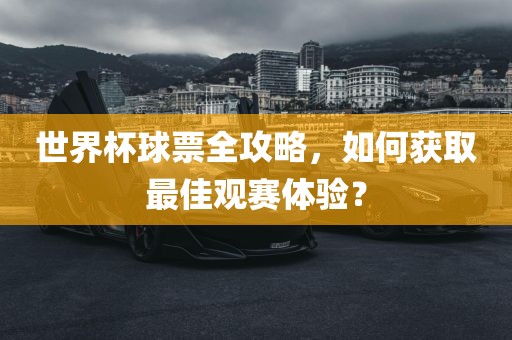 世界杯球票全攻略，如何获取最佳观赛体验？丹东日丰电子有限公司