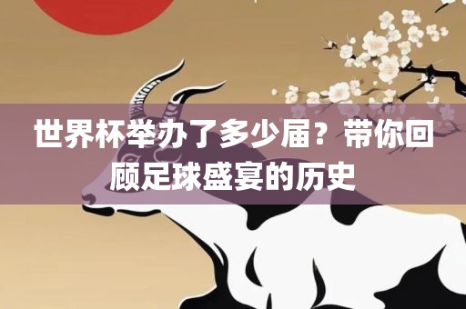 世界杯举办了多少届？带你回顾足球盛宴的历史丹东日丰电子有限公司