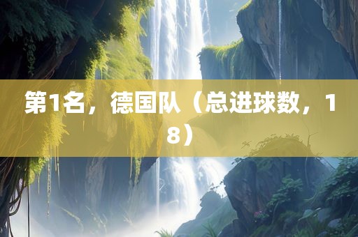 第1名，德国队（总进球数，18）丹东日丰电子有限公司