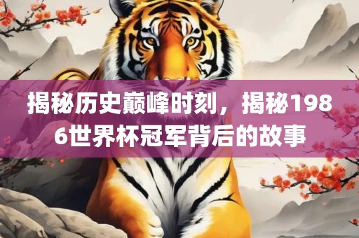 揭秘历史巅峰时刻，揭秘1986世界杯冠军背后的故事