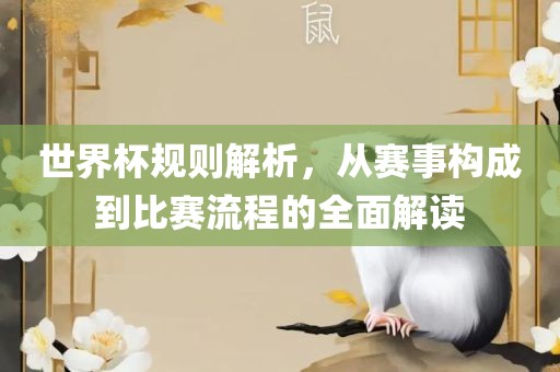 世界杯规则解析，从赛事构成到比赛丹东日丰电子有限公司流程的全面解读
