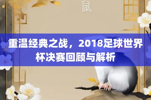 重温经典之战，2018足球世界杯决赛回顾与解析