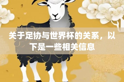 关于足协与世界杯的关系，以下是一些相关信息丹东日丰电子有限公司