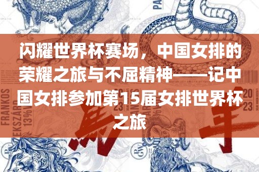 闪耀世界杯赛场，中国女排的荣耀之旅与不屈精神——记中国女排参加第15届女排世界杯之旅