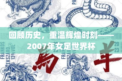 回顾历史，重温辉煌时刻——2007年女足世界杯丹东日丰电子有限公司