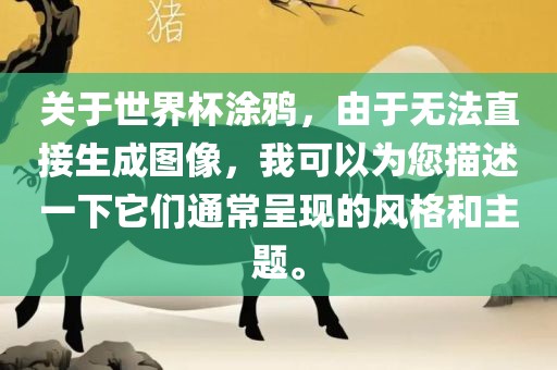 关于世界杯涂鸦，由于无法直接生成图像，我可以为您描述一下它们通常呈现的风格和主题。丹东日丰电子有限公司