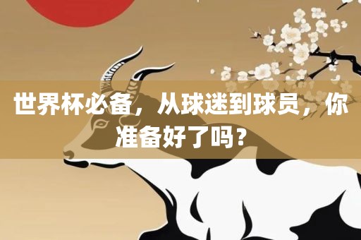 世界杯必备，从球迷到球员，你准备好了吗？丹东日丰电子有限公司