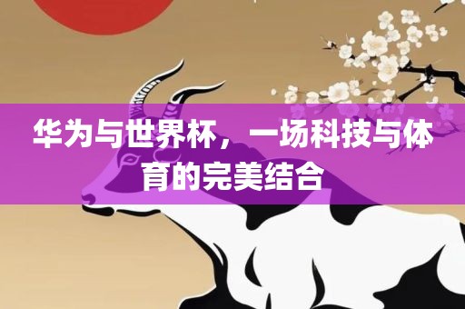华为与世界杯，一场科技与体育的完美结合