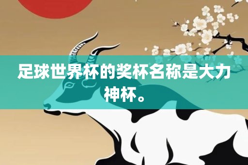 足球世界杯的奖杯名称是大力神杯。丹东日丰电子有限公司