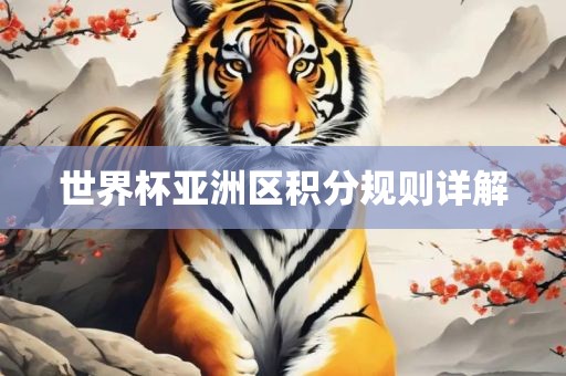 世界杯亚洲区积分规则详解