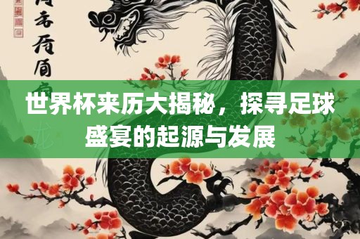 足球盛宴起源与发展