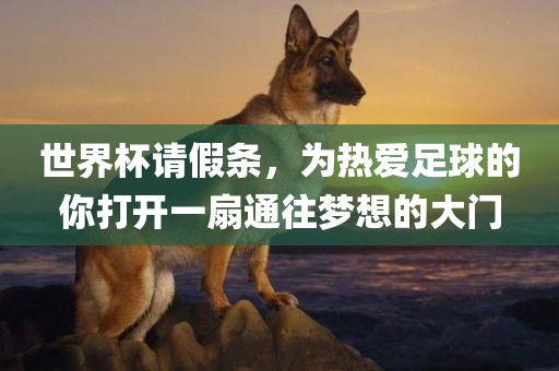 世界杯请假条，为热爱足球的你打开一扇通往梦想的大门丹东日丰电子有限公司