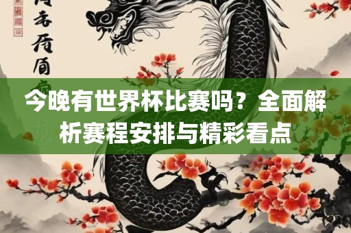 今晚有世界杯比赛吗？全面解析赛程安排与精彩看点丹东日丰电子有限公司