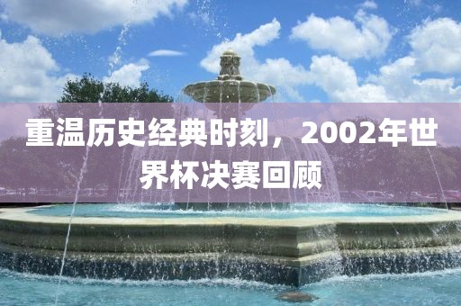 重温历史经典时刻，2002年世界杯决赛回顾丹东日丰电子有限公司