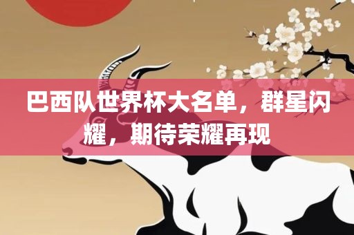 巴西队世界杯大名单，群星闪耀，期待荣耀再现