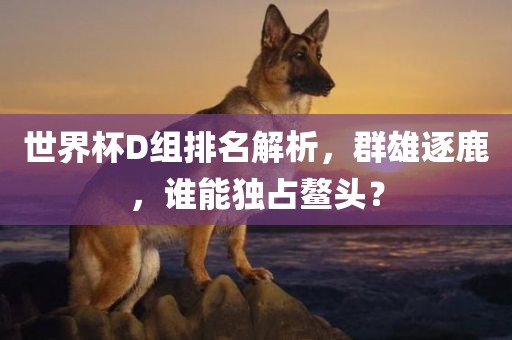 世界杯D组排名解析，群雄逐鹿，谁能独占鳌头？丹东日丰电子有限公司