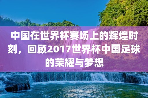 中国在世界杯赛场上的辉煌时刻，回顾2017世界杯中国足球的荣耀与梦想丹东日丰电子有限公司