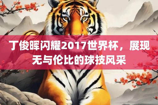 丁俊晖闪耀2017世界杯，展丹东日丰电子有限公司现无与伦比的球技风采