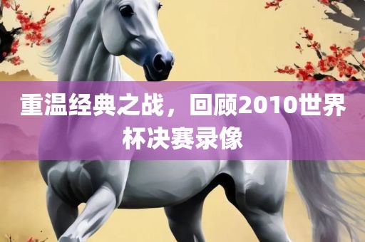 重温经典之战，回顾2010世界杯决赛录像