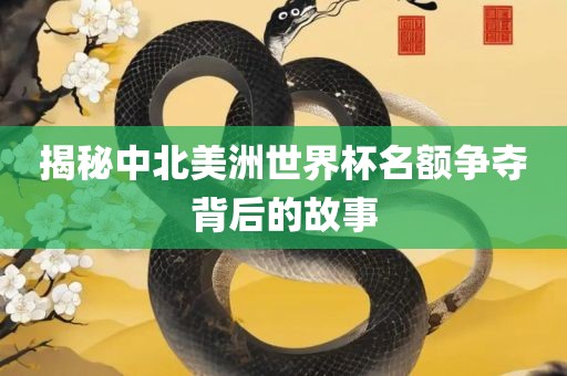 揭秘中北美洲世界杯名额争夺背后的故事