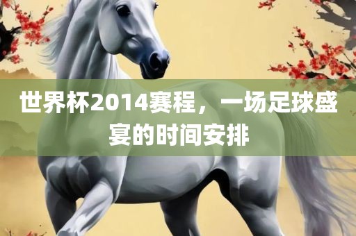 世界杯2014赛程，一场足球盛宴的时间安排