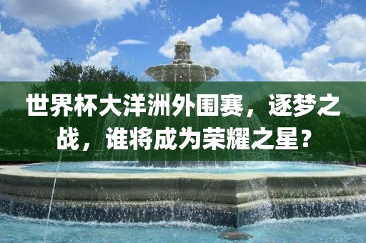 世界杯大洋洲外围赛，逐梦之战，谁将成为荣耀之星？