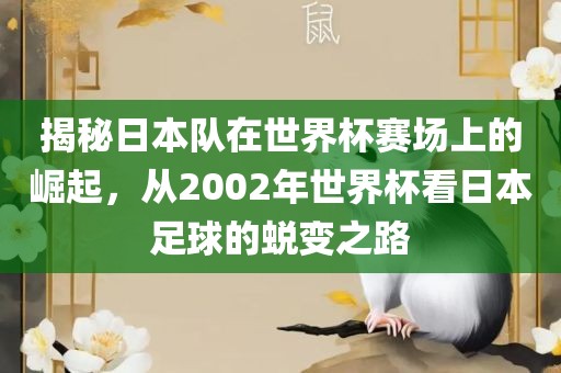 揭秘日本队在世界杯赛场上的崛起，从2002年世界杯看日本足球的蜕变之路丹东日丰电子有限公司
