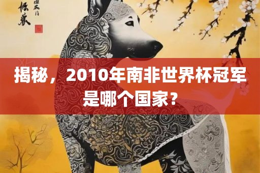 揭秘，2010年南非世界杯冠军是哪丹东日丰电子有限公司个国家？
